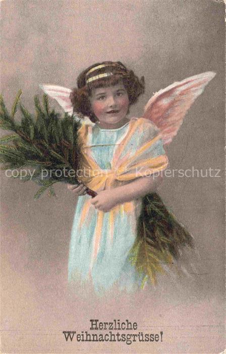 Weihnachten Christmas X-Mas Noel Kinder Engel Litho