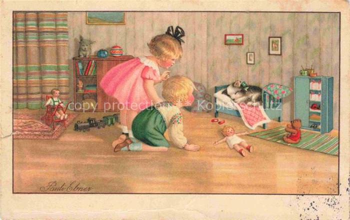 Puppen Dolls Poupees Munecas Spielzeug Kinder Litho