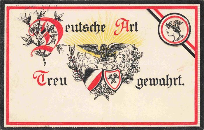 SWR Schwarz Weiss Rot-Flagge Litho Treu gewahrt