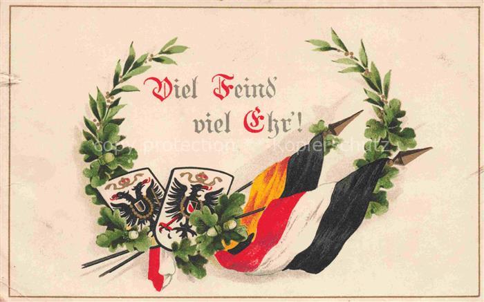 SWR Schwarz Weiss Rot-Flagge Litho S.V.D Serie 3069/4