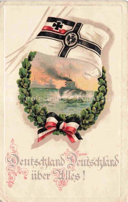 SWR Schwarz Weiss Rot-Flagge Litho Marine Schiffe
