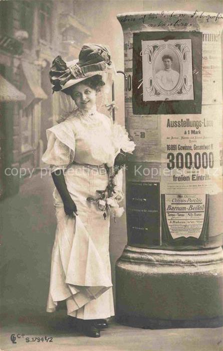 Foto GLCo Nr. S. 1794 t/2 Litfasssaeule Werbung