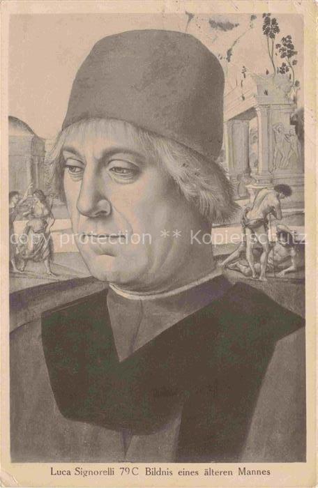 SIGNORELLI Luca Kuenstlerkarte alter Mann Berlin