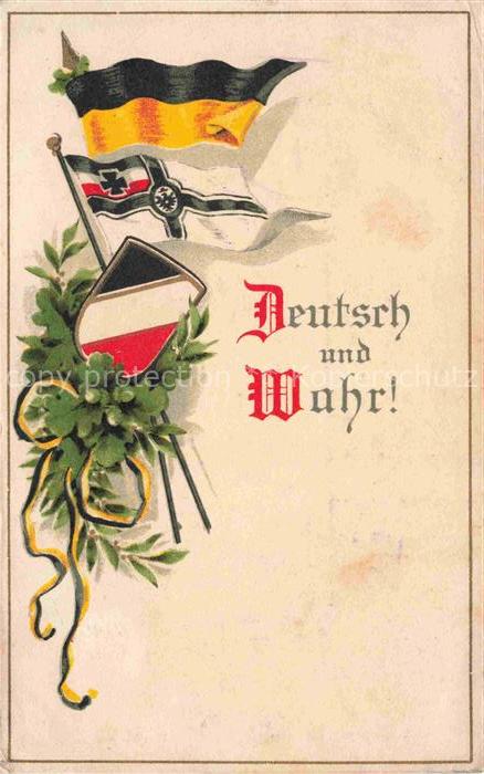 SWR Schwarz Weiss Rot-Flagge Litho Deutsch und Wahr