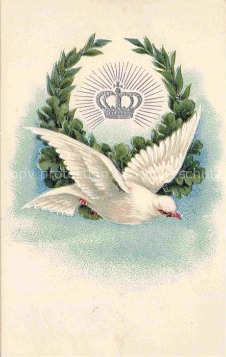 Feldpost Friedenszeit Taube Krone Litho