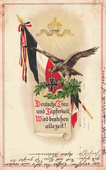 SWR Schwarz Weiss Rot-Flagge Litho Adler Deutsche Treu