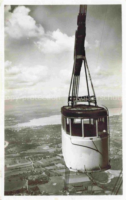 Seilbahn Cable-Car Telepherique Salève Genève Lac Jura