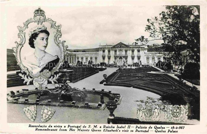Adel UK England Koenigshaus Rainha Elisabeth II Portugal Queluz Palace