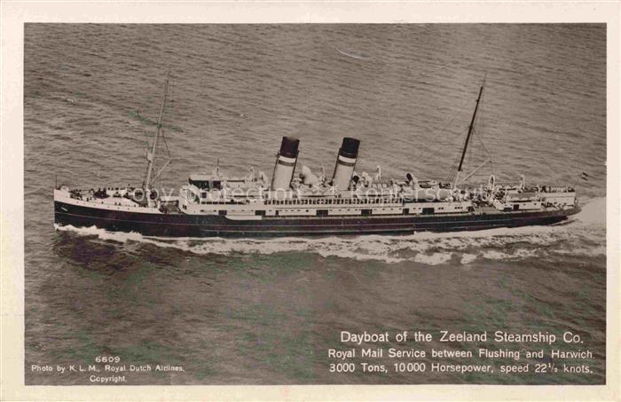 Dampfer Binnenschifffahrt Dayboeat Zeeland Steamshio Co.
