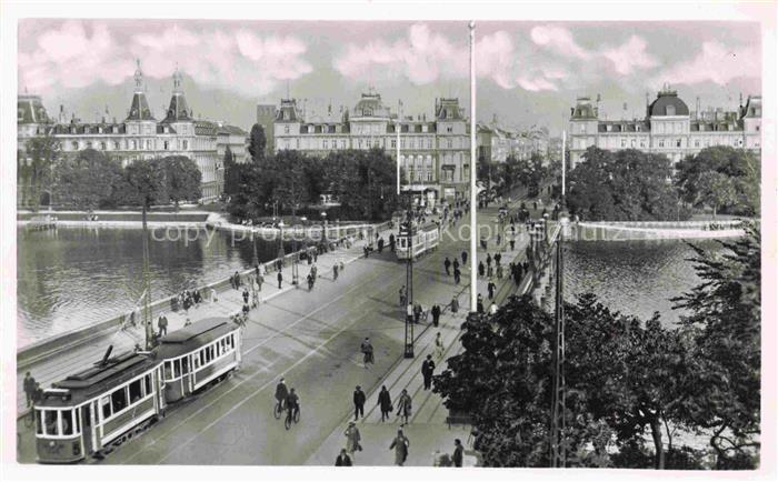 STRAssENBAHN Tramway-- Kopenhagen Doronning Louise Bridge