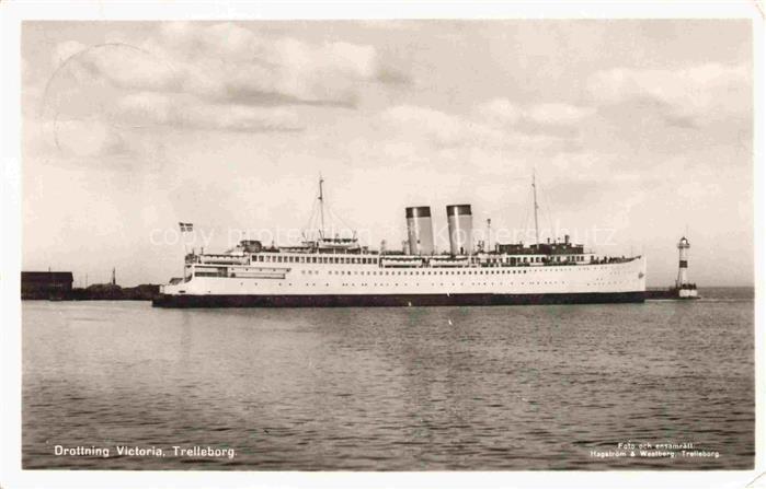 Dampfer Oceanliner Drottning Victoria Trelleborg