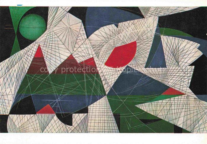 WERDEHAUSEN Hans Kuenstlerkarte Tag und Nacht oel auf Leinwand