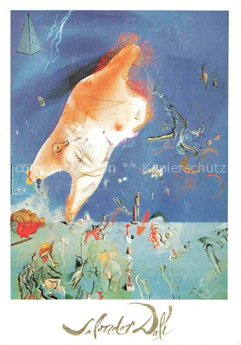 DALI Salvador Kuenstlerkarte C Demart n. z 287