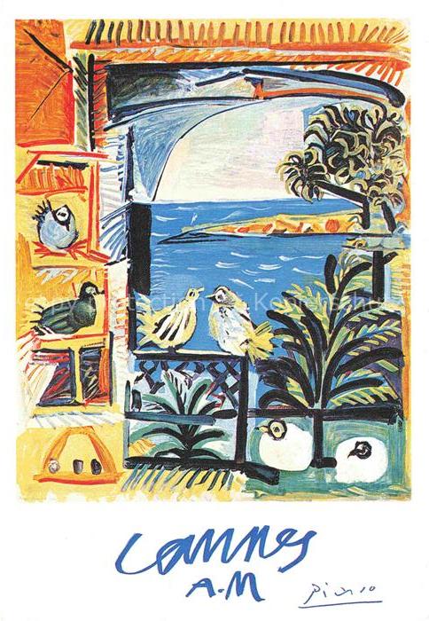 PICAssO Pablo (1881-1973) Kuenstlerkarte Cannes France