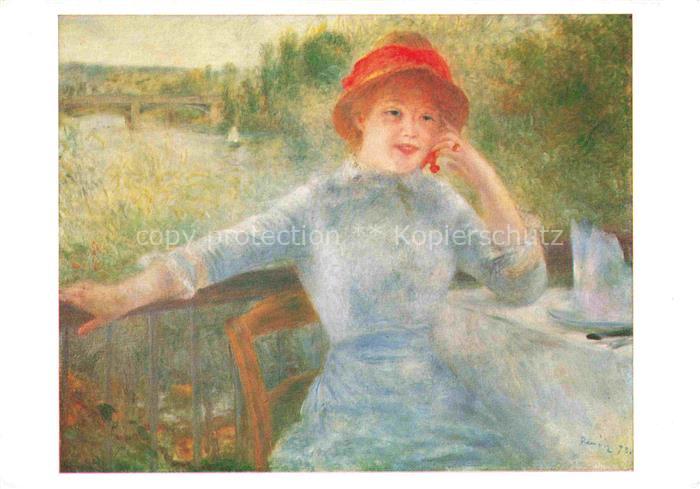 RENOIR Pierre-Auguste (1841-1919) Kuenstlerkarte a la Grenouillere Louvre Musee