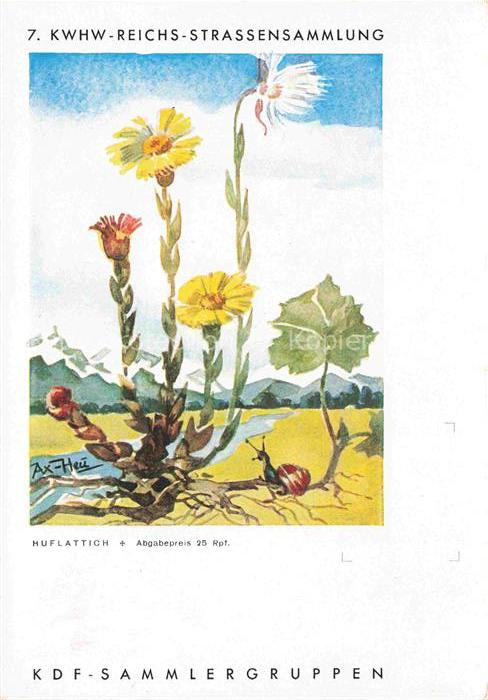 Spendenkarte Kwhw Reichs Strassensammlung  KDF