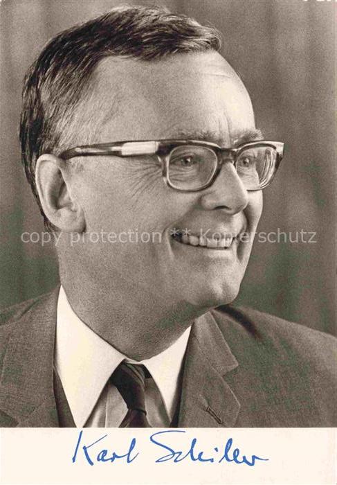 SCHILLER Karl Politik Deutschland SPD Bundesminister fuer Wirtschaft