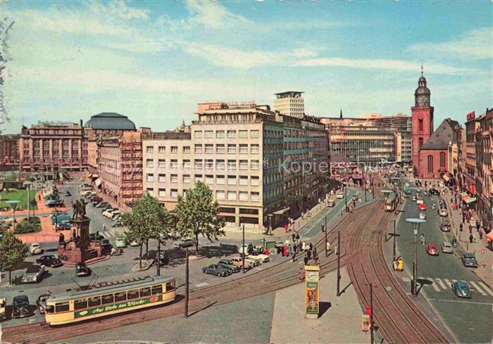 STRAssENBAHN Tramway-- Frankfurt am Main Rossmarkt Hauptwache