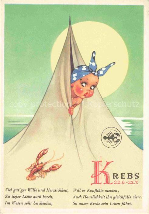 Sternzeichen Zodiac Sign Signe Zodiaque Krebs Humor Zelt