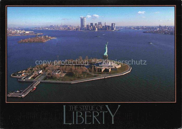 Twin Towers New York USA The Statue of Liberty