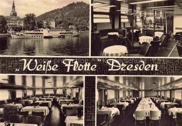 Schiffe Binnenschifffahrt Weisse Flotte Dresden