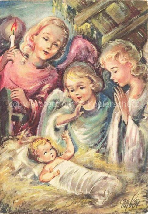 Krippe Weihnachtskrippe Crib Copier Engel