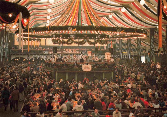 Oktoberfest Theresienwiese Muenchen Festzelt Paulaner Thomasbraeu Wies'n