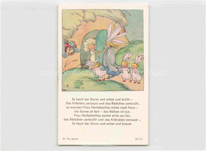 IBM BOHATTA-MORPURGO Ida (1900-1992) Kuenstlerkarte Herbstzeit Ars Sacra