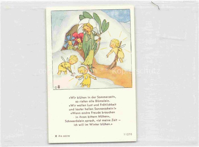 IBM BOHATTA-MORPURGO Ida (1900-1992) Kuenstlerkarte Bienen Sommerzeit Schnee Roe