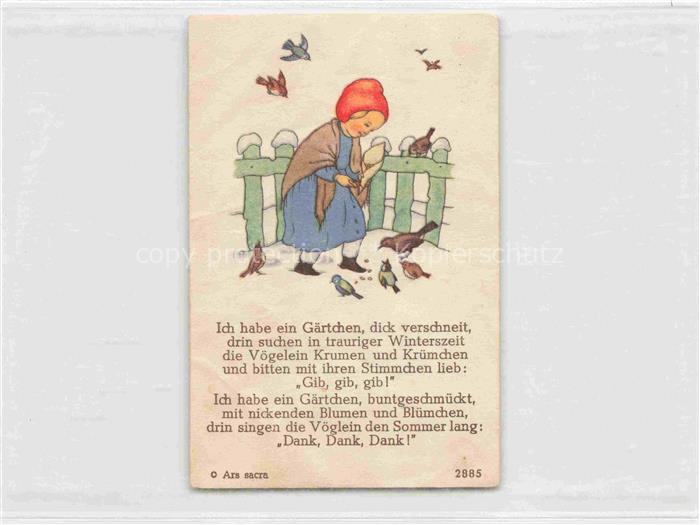 IBM BOHATTA-MORPURGO Ida (1900-1992) Kuenstlerkarte Vogel Winterzeit  Ars Sacra