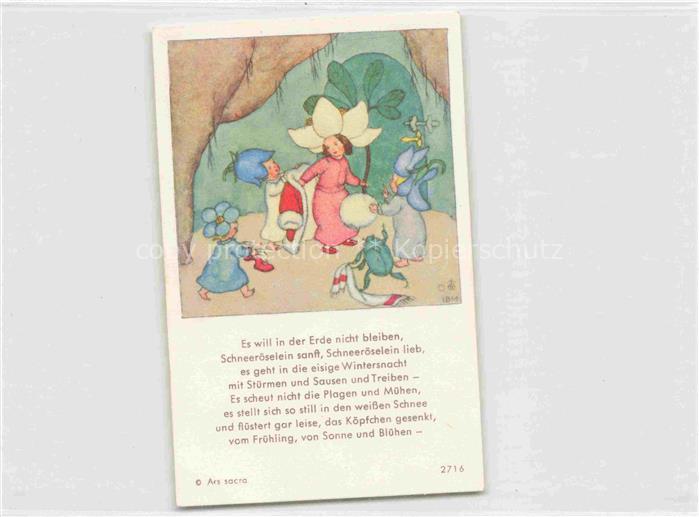 IBM BOHATTA-MORPURGO Ida (1900-1992) Kuenstlerkarte Kinder Engel Insekte Kaefer