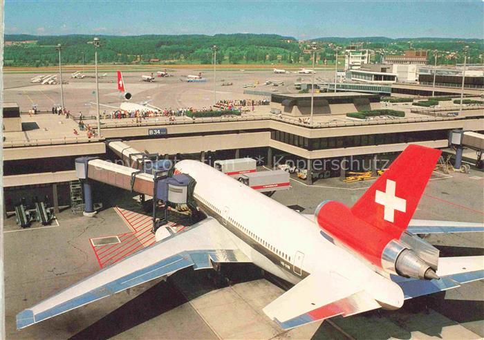 Flughafen Airport Aeroporto Zuerich Swissair SBB Schweiz