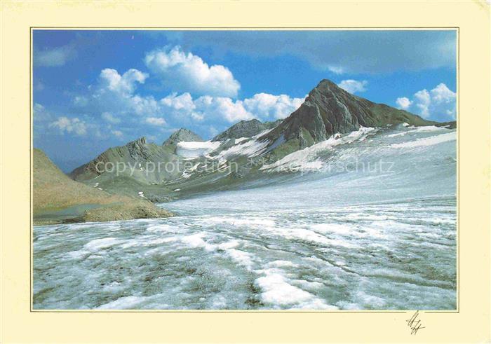 Gletscher Glacier Glaciar Ghiacciaio-- Berge Raetikon Schesaplana oesterreich