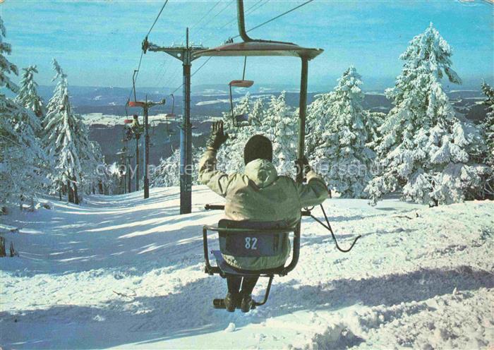 Sessellift Chairlift Telesiege Krusne Hory Erzgebirge