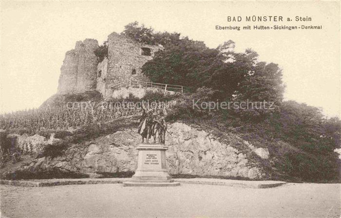 Bad Muenster am Stein Ebernburg Rheinland-Pfalz Ebernburg mit Hutten Sickingen D