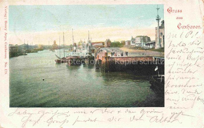 CUXHAVEN Nordseebad Hafenpartie