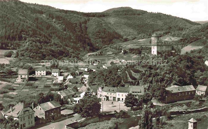 Kreuzberg  932m Rhoen Kloster Bischofsheim Blick zum Kreuzberg Ahrtal