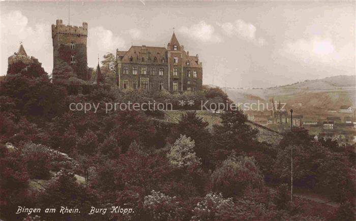 Bingen Rhein Rheinland-Pfalz Burg Klopp