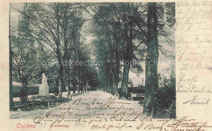 Coblenz KOBLENZ Rheinanlagen