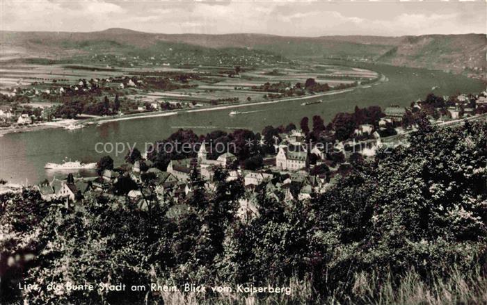 Linz Rhein Rheinland-Pfalz Blick vom Kaiserberg