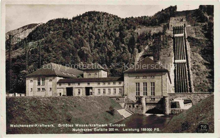 Walchensee Kochel See Bayern Walchenseekraftwerk