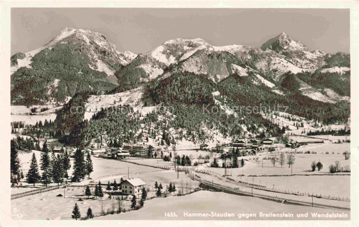 Hammer Fischbachau Miesbach Bayern Stauden mit Breitenstein und Wendelstein