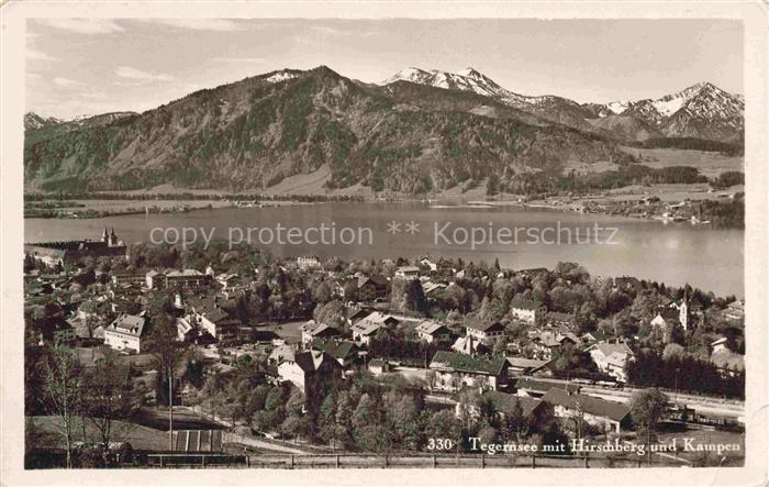 Tegernsee Bayern mit Hirschberg und Kampen
