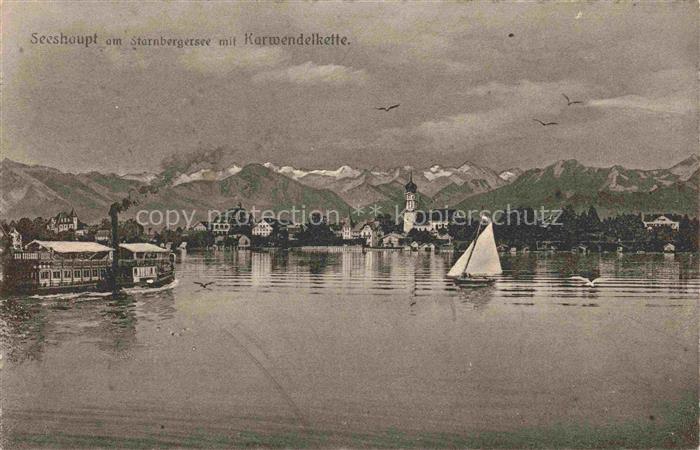 Seeshaupt Starnberger See Bayern mit Karwendelhuette