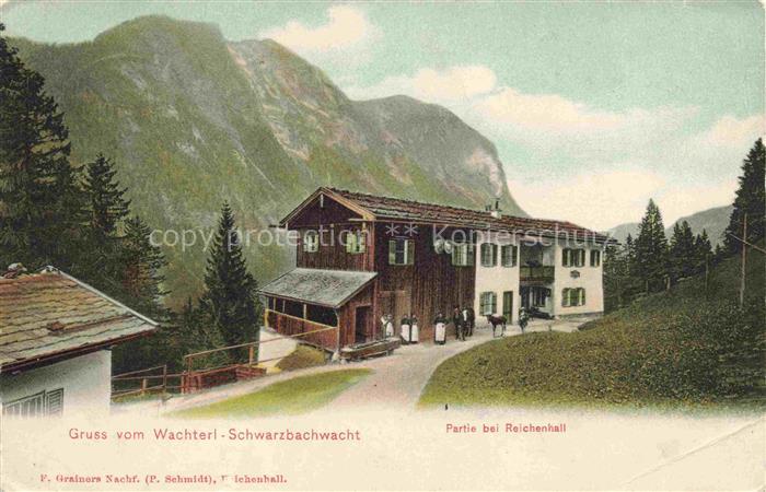 BAD REICHENHALL Bayern Blick vom Wachterl Schwarzbachwacht