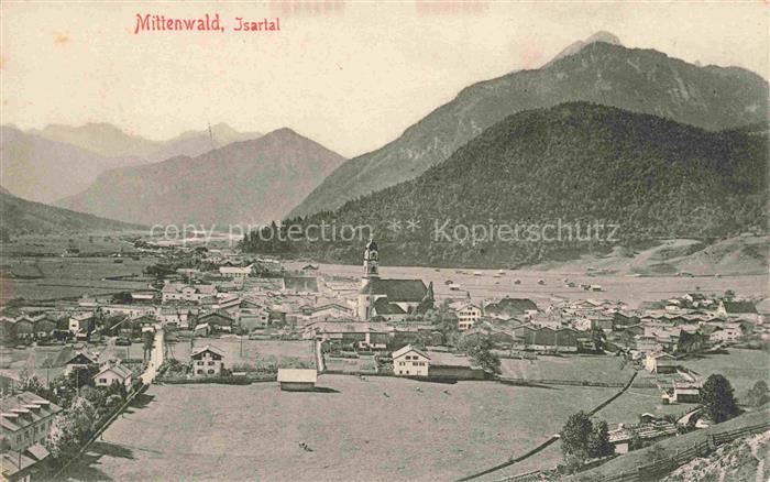 MITTENWALD Bayern Isartal Panorama