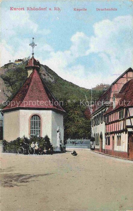 Rhoendorf Bad Honnef NRW Kapelle und Drachenfels