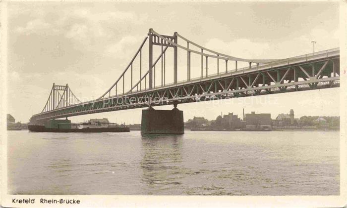 KREFELD Crefeld Rhein Bruecke