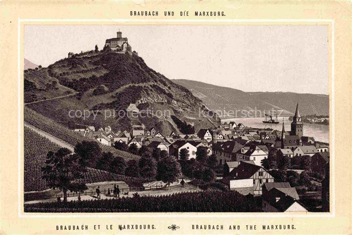 Braubach Rhein Rheinland-Pfalz und die Marxburg