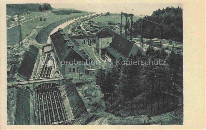 Walchenseekraftwerk Walchensee Kochel See Bayern Gesamtansicht